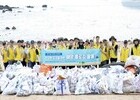 동서식품, 무의도 해안서 플로깅 봉사활동 진행