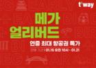 티웨이항공, 2024년 최대 할인 프로모션 '메가 얼리버드' 오픈