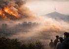 북서풍 타고 직격탄…국외 산불발 초미세먼지 급습